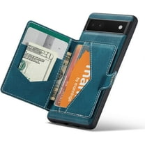 Case for Google Pixel 7A, Detachable Magnetic Wallet Card Cash Slot Case Cover Support Wireless Charging Functional Kickstand Compatible with Google Pixel 7A 5G 2023 (Teal)