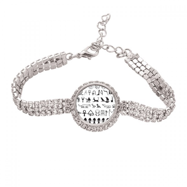 Pulsera de tobillera Unbranded jeroglíficos fresco ilustración patron cadena de tenis