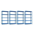 thumbnail image 1 of Costway 4PCS 5-Tier Étagère en Métal Réglable Robuste Utilitaire Rack de Stockage Bleu, 1 of 9