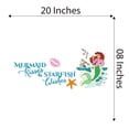 thumbnail image 4 of Mermaid Kisses And Starfish Wishes Mermaids Creatures Seahorse Princess Fish Starfish Queen Sweet Dreams Bedtime Unicorn Dream Holiday Decorating Wall Decal Sticker Cling - Size: 20 In X 8 In, 4 of 5