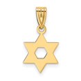 thumbnail image 4 of FJC Finejewelers 10 kt Yellow Gold Star of David Charm 18 x 11 mm, 4 of 6