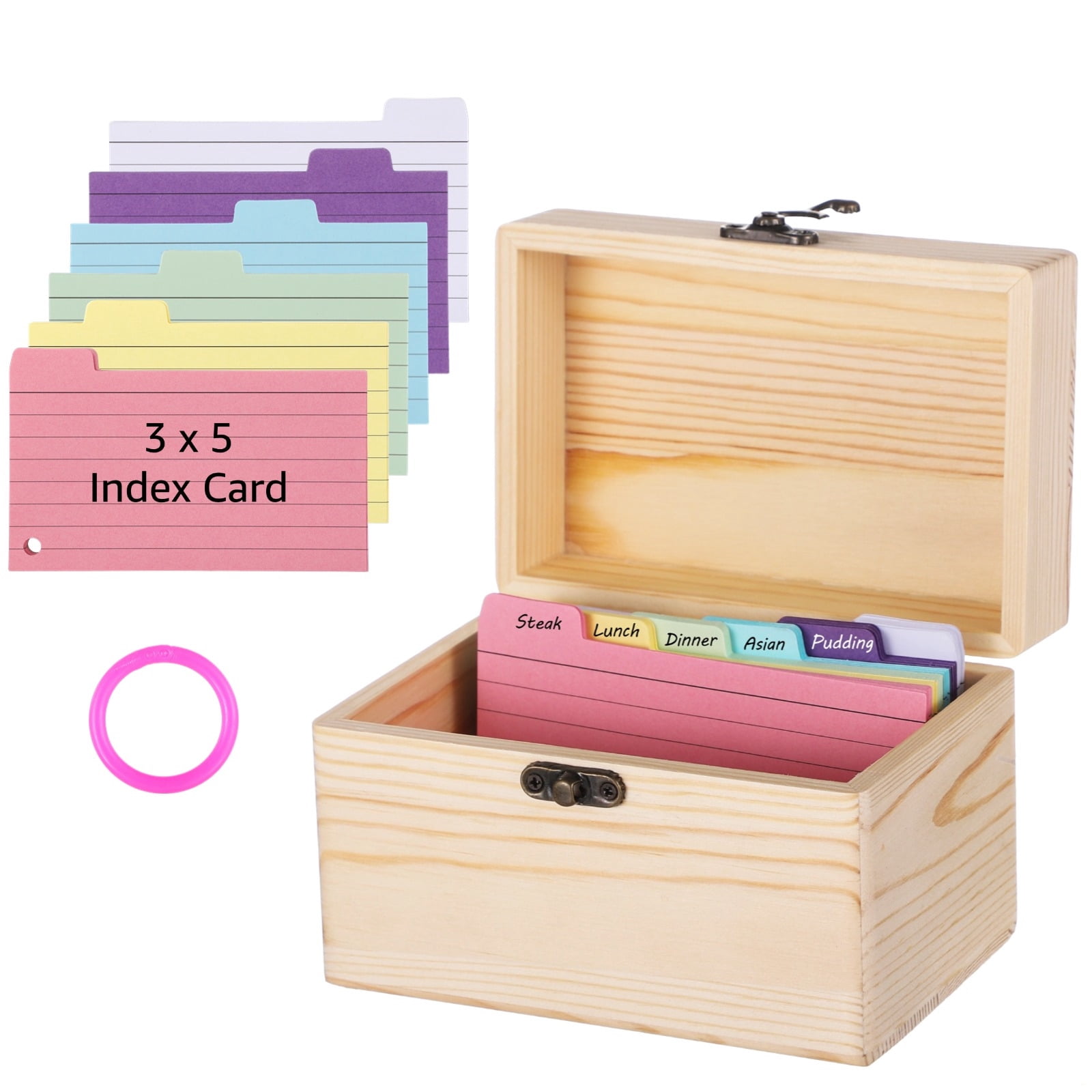 Jerry Michaels, Wooden Recipe Box, 6.5