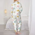 thumbnail image 3 of Bingfone Womens Pajama Sets Little Elephant Print,Long Sleeve Loungewear Pajamas Set-X-Large, 3 of 8