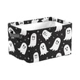 thumbnail image 2 of Halloween Storage Basket Large Capacity Foldable Canvas Organizer 14x10x8in with Handle for Home Closet Decor by OVFUIZ, 2 of 6