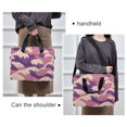 thumbnail image 6 of FORMRS 16" Laptop Bag Carrying Sleeve Case with Handle Travel Shoulder Briefcase, Purple Wave Pattern, 6 of 8