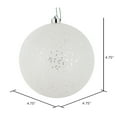thumbnail image 2 of 4.75" White Glitter Clear Ball 4/Bag, 2 of 2