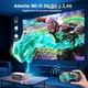 thumbnail image 2 of Proyector con WiFi y Bluetooth 5.2, compatible con Android 4K 1080P con HDMI para Cine en Casa, Copa del Mundo, Dormitorio y Exteriores, 2 of 7