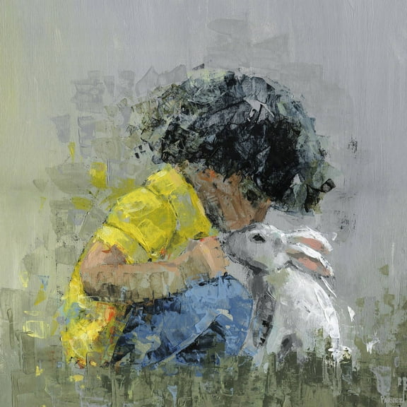 Parvez Taj Loving Bunny II Canvas Wall Art