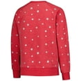 thumbnail image 3 of Girls Youth Wes & Willy  Red Wisconsin Badgers Shimmer Star Reverse Sweatshirt, 3 of 3