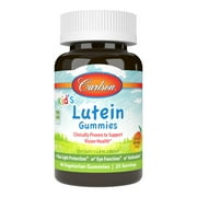 Carlson - Kid's Lutein Gummies, Blue Light Protection, Vision Health, Mango Flavor, 46 Gummies