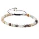 thumbnail image 1 of Nvzi Pulsera de cuentas hecha a mano, pulsera de cuentas finas de 4 mm tejida con cuentas de piedra natural ajustables, pulsera hecha a mano (color mixto G), 1 of 5