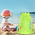 thumbnail image 4 of Outdoor Beach Bag Mesh Backpack for Kids Sand Toys Storage Large Capacity Drawstring Bag for Pool Swim Gear Towels Sunglasses Water Sports, 4 of 5