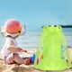 thumbnail image 4 of Bolsa de playa para guardar juguetes de arena, bolsa de gran capacidad para exteriores, bolsa de playa plegable y portátil, material de algodón resistente, ideal para viajes familiares a la, 4 of 9