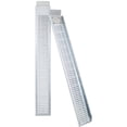 thumbnail image 2 of , 66" L Loading Ramps, 960lbs Capacity Loading Ramps for Pickup Trucks, Steel Motorcycle Ramp, Dirt Bike Ramp for Truck, Lawn Mower, Snowblower, ATV, Quad, Pack of 2, Silver ,Steel ,, 2 of 12