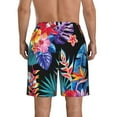 thumbnail image 3 of Disketp Men'S Swim Trunks Hawaiian Breathable Surf Beach Swimsuits Mesh Lining Beach Shorts With Pockets-Tropical Palm Leaves, 3 of 9