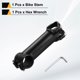 thumbnail image 3 of Vástago de bicicleta uxcell de 31.8mm, 7 grados, 120mm, aleación de aluminio, vástago de manillar de bicicleta con llave hexagonal para bicicleta de montaña, carretera, BMX, MTB, ciclismo, negro, 3 of 7