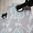 thumbnail image 4 of Ambesonne Floral Grommet Curtain, Victorian Vintage Soft, 50" x 63", Grey Seafoam Tan, 4 of 6