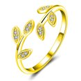 thumbnail image 2 of Anillo para mujer S925 Anillo abierto ajustable de plata esterlina Adepaton 221573-2, 2 of 9