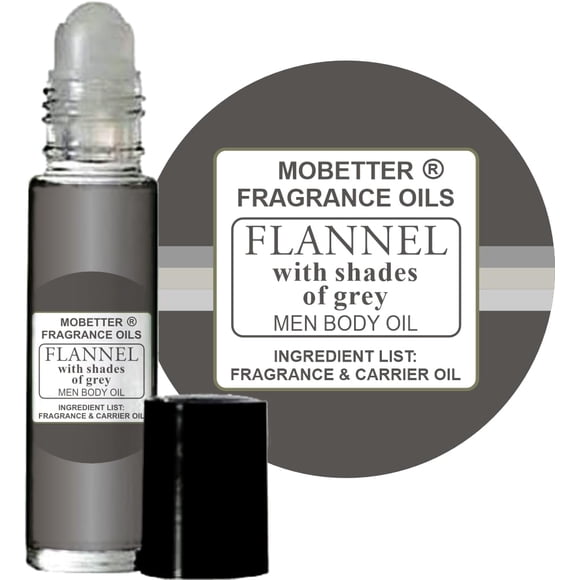 Aceite Corporal para Hombre MOBETTER FRAGRANCE OILS Flannel con Gris