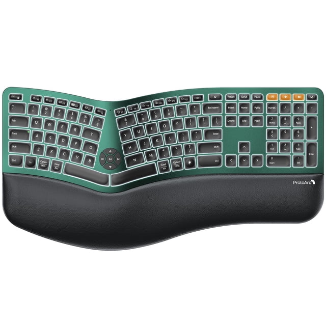 Teclado ProtoArc EK01 Plus retroiluminado Bluetooth Ergonómico
