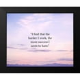 thumbnail image 2 of ArtsyQuotes 14x12 Black Modern Framed Museum Art Print Titled - Thomas Jefferson Quote: The Harder I Work, 2 of 5