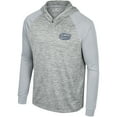 thumbnail image 2 of Men's Colosseum Gray Florida Gators Cybernetic Raglan Quarter-Zip Hooded Top, 2 of 3