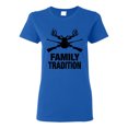 thumbnail image 1 of Wild Bobby, Family Tradition Buck Hunting, Hunting, Women Graphic Tee, Royal, 3X-Large, 1 of 4