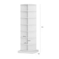 thumbnail image 6 of PORKISS 7-Layer Rotating Shoe Cabinet, Modern Tall Shoe Rack with Open Storage Space Hold 28 Paris shoes, Freestanding 360 Rotating Shoe Rack Tower, Round Shoe Rack for Home, White, 6 of 6