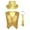Gold, variant on YONGHS Kids Boys Girls Stage Performance Sequined Vest Waistcoat Jacket Hip-Hop Street Dance Costume Rose Red 10-12