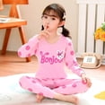 thumbnail image 1 of Conjuntos de pijamas de algodón para niños y niñas, traje de manga larga para otoño, ropa de dormir de Navidad para niños de 4, 6, 8, 10 y 12 años, 1 of 4