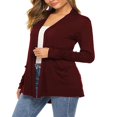 thumbnail image 3 of Cardigan Décontracté Ouvert pour Femmes, Cardigan Classique à Manches Longues en Tricot, Chandail Léger d'Été avec Poches, 3 of 5