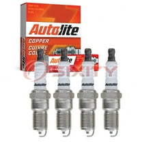 4 pc Autolite 104 Copper Core Spark Plugs for 1006 41-937 4122 45 5022 5612006 D7A Ignition Wire Secondary