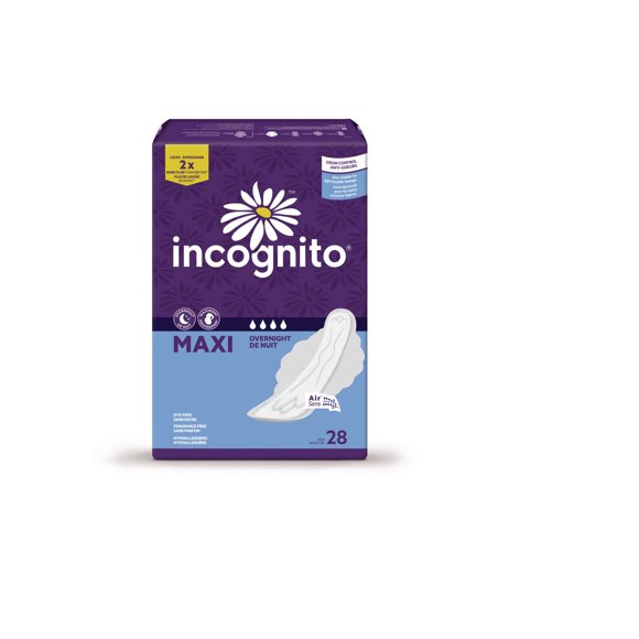 Incognito® Maxi Overnight MaxiMom™ with tabs 28 count