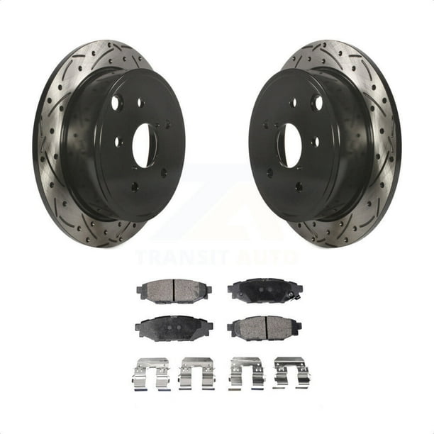 Transit Auto Rear Coated Drilled Slotted Disc Brake Rotors And Semi