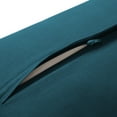 thumbnail image 3 of Node Fitness Yoga Meditation Cushion, 25" x 12" Rectangular Bolster with Organic Cotton Cover - Teal, 3 of 7
