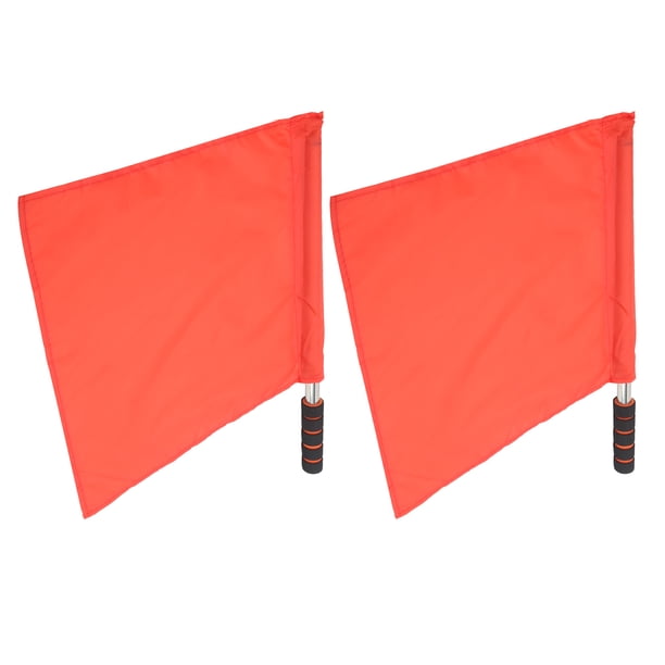 Banderas oficiales de árbitro, poste de acero inoxidable, competición deportiva, juez de línea, bandera de mano, 2 uds. YUNYI BRAND Deportes