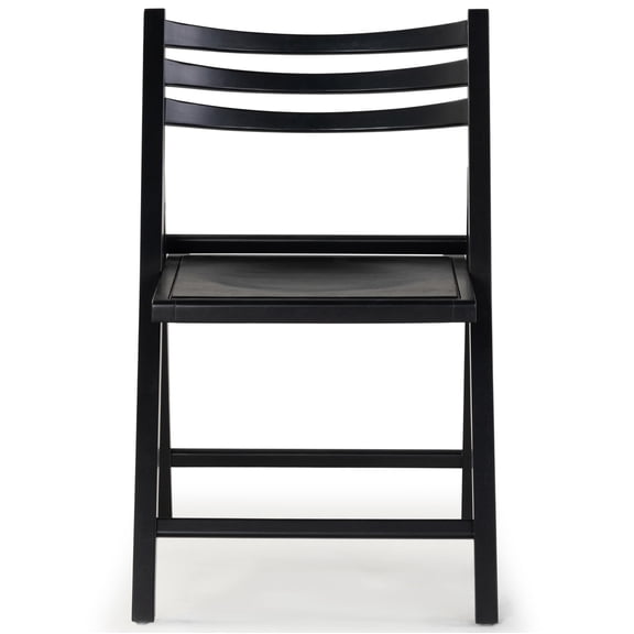 Safavieh Couture Jacie Modern Wood Folding Dining Side Chairs, Black (Set of 2)