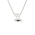 thumbnail image 2 of Delight Jewelry Silvertone Black Cowgirl Silvertone Dream Big Pendant Necklace, 25", 2 of 4