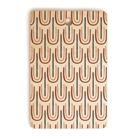 

Society6 Emanuela Carratoni Modern Rainbow Pattern Rectangle Cutting Board 16 x 10.5