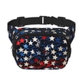 thumbnail image 1 of Easygdp Red Blue White Stars Fanny Packs para Mujeres y Hombres, Bolsa de Cinturón, Bolsos de Cruz para Trabajo/Correr/Senderismo, 1 of 8