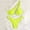 Yellow, variant on WEIee Bikinis Sets 2 Piece Womens Swimsuit Lace up Triangle Halter Sleeveless Split Bathing Suits Summer Solid Color Breathable Lady Holiday Party Swimwear Army Green L