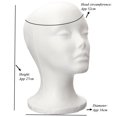 thumbnail image 3 of Female Styrofoam Foam Head Model Halloween Graffiti Mannequin Manikin, 3 of 5