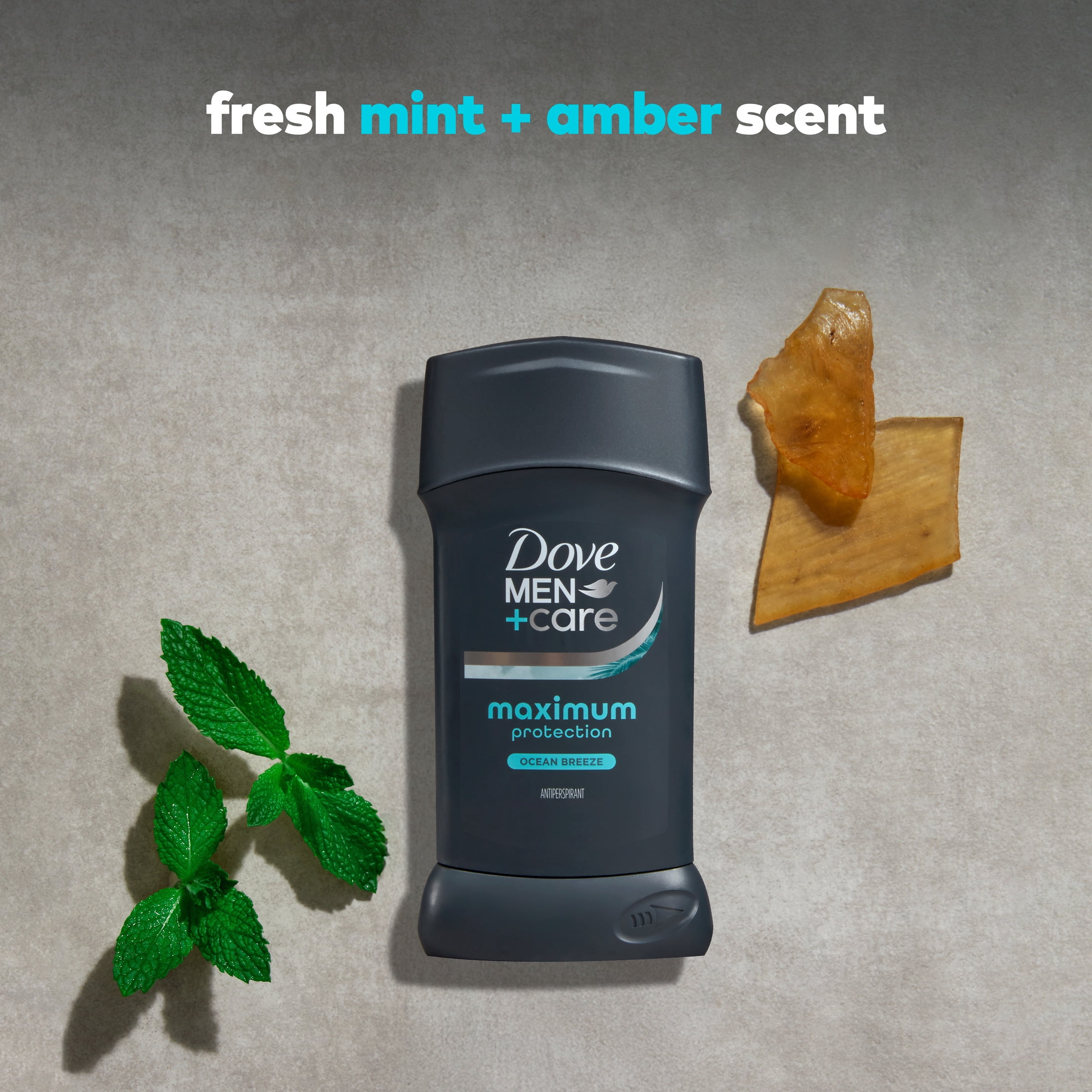Dove Men+Care Invisible Solid Stick Maximum Protection Ocean Breeze 96-Hour Sweat Defense, 2.6 oz