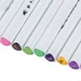 thumbnail image 2 of 24 Pcs Markers Triangular Rod Hand Painted Water Based Paint Watercolor Pen Double Head Marker Pen, 2 of 3