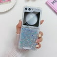 thumbnail image 4 of for Samsung Galaxy Z Flip 6/ Z flip 7 FE Glitter Case, Bling Shiny Sparkle Sequin for Girls Women Cute Soft Silicone 4 Corners Shockproof Bumper Cover PC Protective Phone Case (Silver), 4 of 9