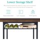 thumbnail image 4 of Songqin 3-Piece Modern Dining Set, Space Saving Dinette for Kitchen, Dining Room, Small Space w/Steel Frame, Built-in Storage Rack - Dark Brown/Black, 4 of 14