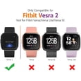 thumbnail image 2 of REQO 2 Pack for Fitbit Versa 2 Screen Protector Case, Soft Plated TPU Full Around Sensitive Touch Protective Cover for Fitbit Versa 2 Smartwatch Accessories, 2 of 7
