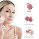 thumbnail image 2 of Esponja de maquillaje, con borla para la punta de los dedos, juego de 4 piezas para mezclar maquillaje en seco y húmedo, esponja profesional para mezclar base de belleza con caja de soporte, 2 of 5