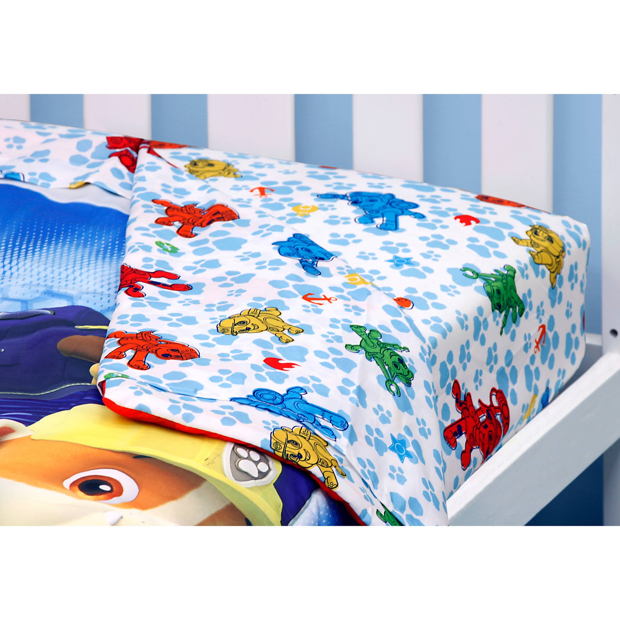 nickelodeon paw patrol toddler bedding set with bonus blanket paw patrol crib sheets