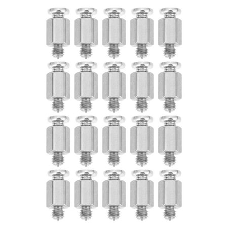 

hongheyi 20PCS Metal Screw for M.2 SSD M.2 Motherboard Mounting Screw Hex Nut Supply